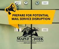 Preparation for Potential Mail Service Disruption