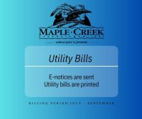 Utility Bills Have Been Mailed